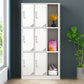 Contemporary Wardrobe Metal Freestanding Wardrobe Closet with Locks Clearhalo 'Armoires & Wardrobes' 'armoires_wardrobes' 'Bedroom Furniture' 'furn' 'furn_armoires_wardrobes' 'Furniture' 1200x1200_4114e325-5029-4546-bfff-16f71674da55
