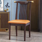 Wood Side Dining Chairs Modern Style Slat Back Armless Chair