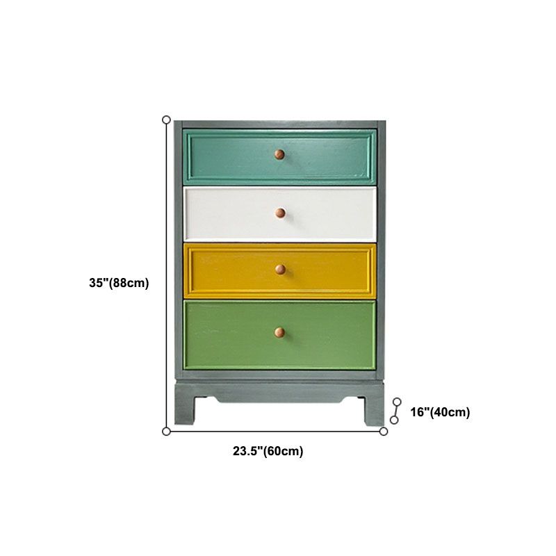 Nautische verticale slaapkamerkist houten 16 "brede opbergkast