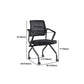 Contemporary Arm Chair Fixed Arms Black with Wheels Office Chair Clearhalo 'furn' 'furn_office_chair' 'Furniture' 'Office Chairs' 'Office Furniture' 'office_chair' 1200x1200_41170fc3-203f-4e91-9b7d-d555eb3f04a9