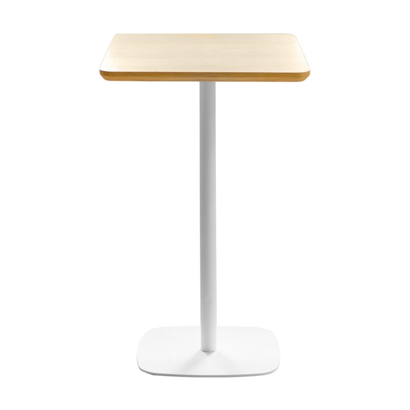 Industrial Metal Bar Table Square Top 41.3"H Pedestal Bistro Table for Cafe Clearhalo 'Bar Furniture' 'Bar Tables' 'bar_tables' 'furn' 'furn_bar_tables' 'Furniture' 'furniture_bar_tables' 'Kitchen & Dining Furniture' 'kitchen&dining_furn' 'kitchen' 1200x1200_41179d35-2f09-4227-b440-1d5b221893c3