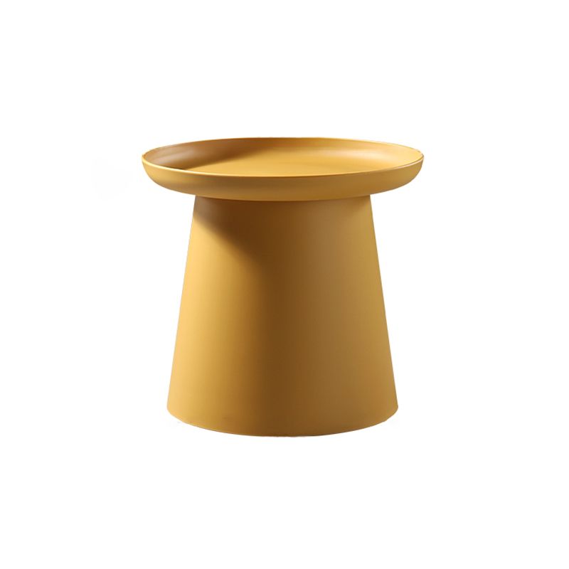 Scandinavian Round Tray Top Side End Table Plastic Pedestal End Table Clearhalo 'Coffee & Accent Tables' 'End & Side Tables' 'end_side_tables' 'furn' 'furn_end_side_tables' 'Furniture' 'Living Room Furniture' 1200x1200_41181bc9-0832-4776-95b2-c152f6bd1684
