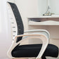 Fauteuil de conférence contemporain à dossier moyen en microfibre, chaise de bureau
