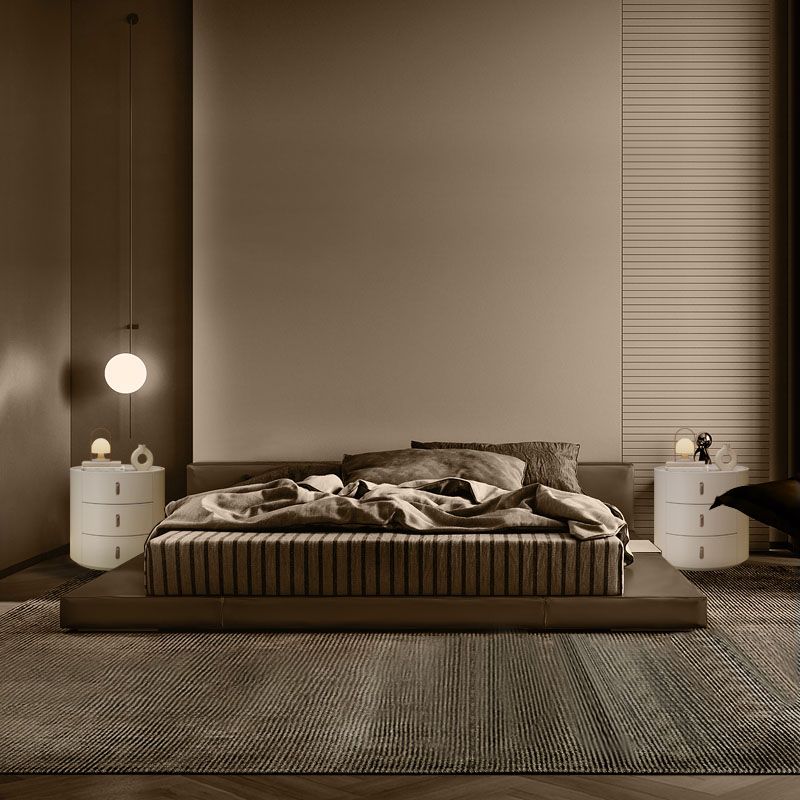 Contemporary Night Table Stone Accent Table Nightstand with 3 Drawers for Home Clearhalo 'Bedroom Furniture' 'furn' 'furn_night_stand' 'Furniture' 'night_stand' 'Nightstands' 1200x1200_41185a12-cd3f-4203-bdfb-4fc73264a129