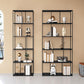 76.77"H Bookshelf Contemporary Style Open Back Black Bookcase for Home Office Clearhalo 'Bookcases' 'furn' 'furn_bookcases' 'Furniture' 'furniture_bookcases' 'Office Furniture' 1200x1200_41188011-fc28-4873-8e11-14aeafb6167b