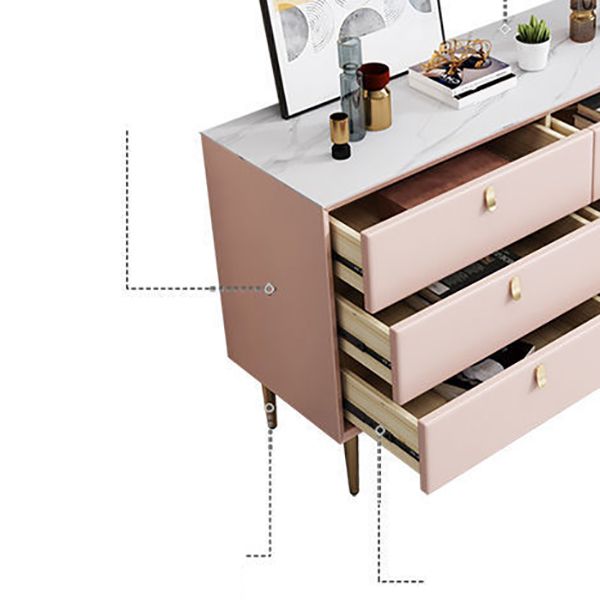 Capante de almacenamiento clásico de almacenamiento glamoroso cofre de almacenamiento de piedra. Ancho de 15.6 pulgadas