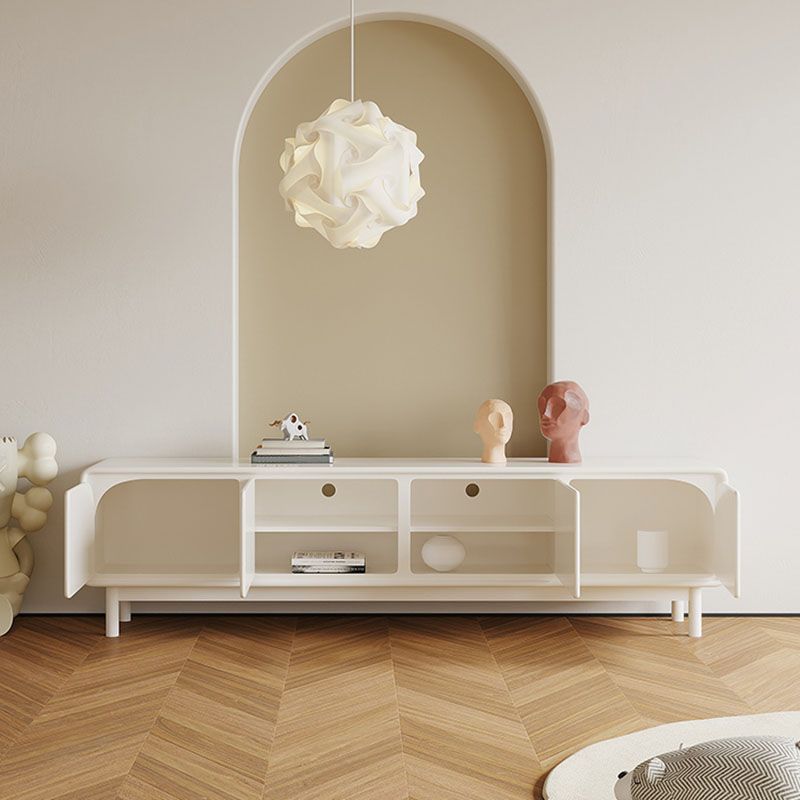 Enclosed Storage Media Console Wooden TV Media Stand for Living Room Clearhalo 'furn' 'furn_tv_stands_entertainment_centers' 'Furniture' 'Living Room Furniture' 'TV Stands & Entertainment Centers' 'TV Stands & Media Storage Furniture' 'tv_stands_entertainment_centers' 1200x1200_411cfe53-1494-40eb-80f7-d44256363b64