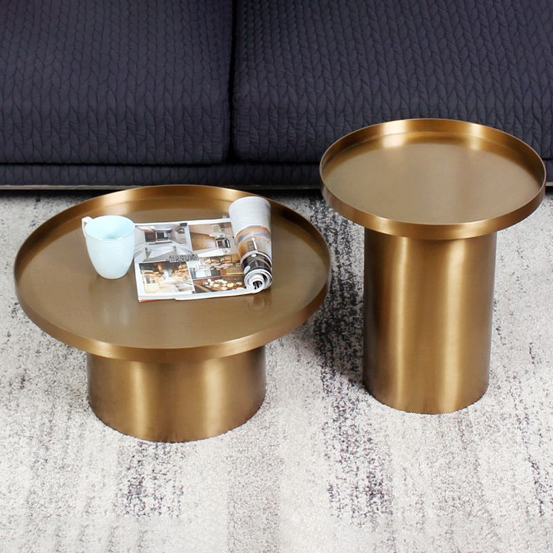 Mid-Century Modern Steel Coffee Table Pedestal Tray Top Cocktail Table Clearhalo 'Coffee & Accent Tables' 'Coffee Tables' 'coffee_tables' 'furn' 'furn_coffee_tables' 'Furniture' 'Living Room Furniture' 1200x1200_411d6dd2-29a7-43d0-8129-98bd3fbdbbd8