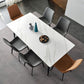 Contemporary Rectangle 4-foot Home Furniture Stone Dining Room Collection Clearhalo ' dining_table' 'Dining Tables & Seating' 'Dining Tables' 'furn' 'furn_dining_table' 'Furniture' 'furniture_dining_table' 'Kitchen & Dining Furniture' 'kitchen&dining_furn' 'kitchen' 'kitchen_dining_table' 1200x1200_411e4ab2-eba3-4dee-a924-90769368173a