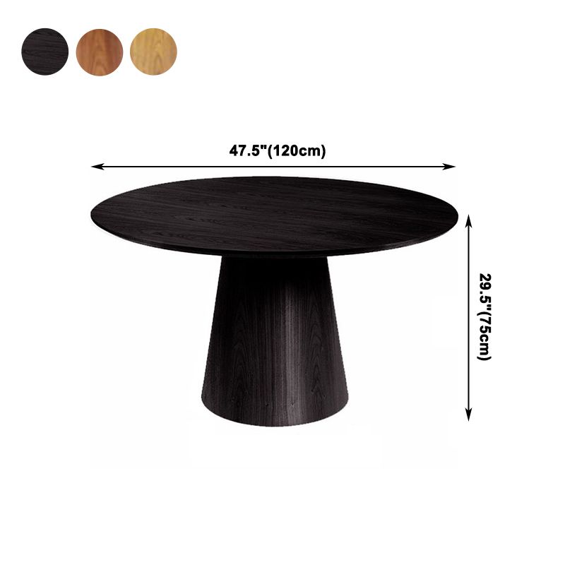 Solid Wood Contemporary Round Dining Table Wood Top Table for Kitchen Clearhalo ' dining_table' 'Dining Tables & Seating' 'Dining Tables' 'furn' 'furn_dining_table' 'Furniture' 'furniture_dining_table' 'Kitchen & Dining Furniture' 'kitchen&dining_furn' 'kitchen' 'kitchen_dining_table' 1200x1200_411fa215-05c0-4462-a75f-ffdd6ee7095e