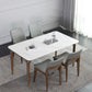 Ensemble de Table rectangulaire en pierre contemporaine, ensemble de salle à manger 1/4/5 pièces pour la maison
