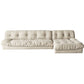Tufted Backrest Sectional Sponge Padded Armless Off-white Sofa Clearhalo 'furn' 'furn_sectionals' 'Furniture' 'Living Room Furniture' 'Sectionals' 1200x1200_4121f77c-cb4f-44e9-aa15-c8096b346d0d