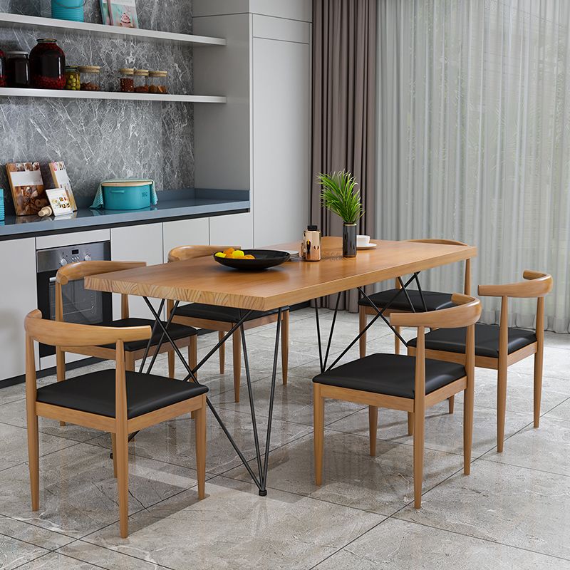 Industrial Wood 1/2/7 Pieces Dining Set Legs Dining Furniture
