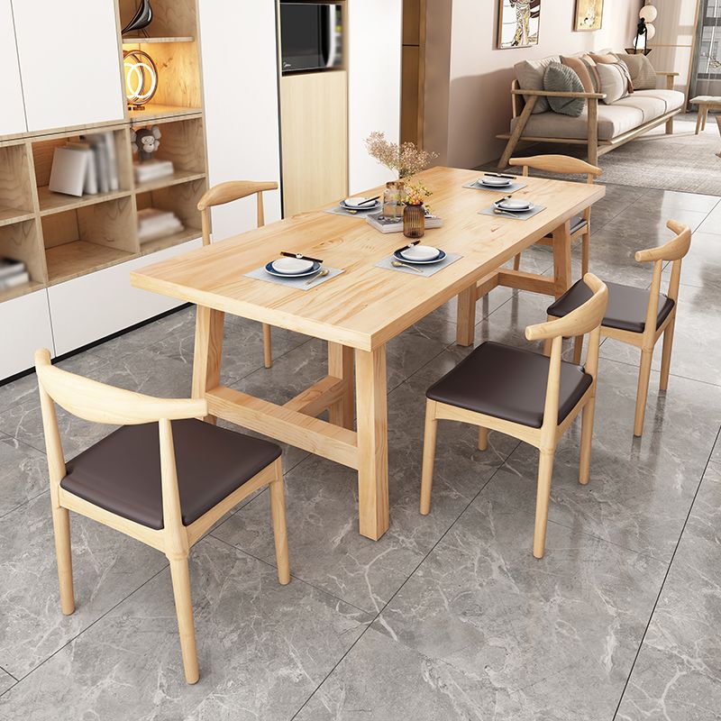 Modern 1/2/4/6 Pieces Dining Set Solid Wood Dining Furniture Set /Separate Items Clearhalo 'Dining Room Sets' 'Dining Tables & Seating' 'dining_room_set' 'furn' 'furn_dining_room_set' 'Furniture' 'furniture_dining_room_set' 'Kitchen & Dining Furniture' 'kitchen&dining_furn' 'kitchen' 1200x1200_4125d834-3d83-4562-b56c-c475831968b0
