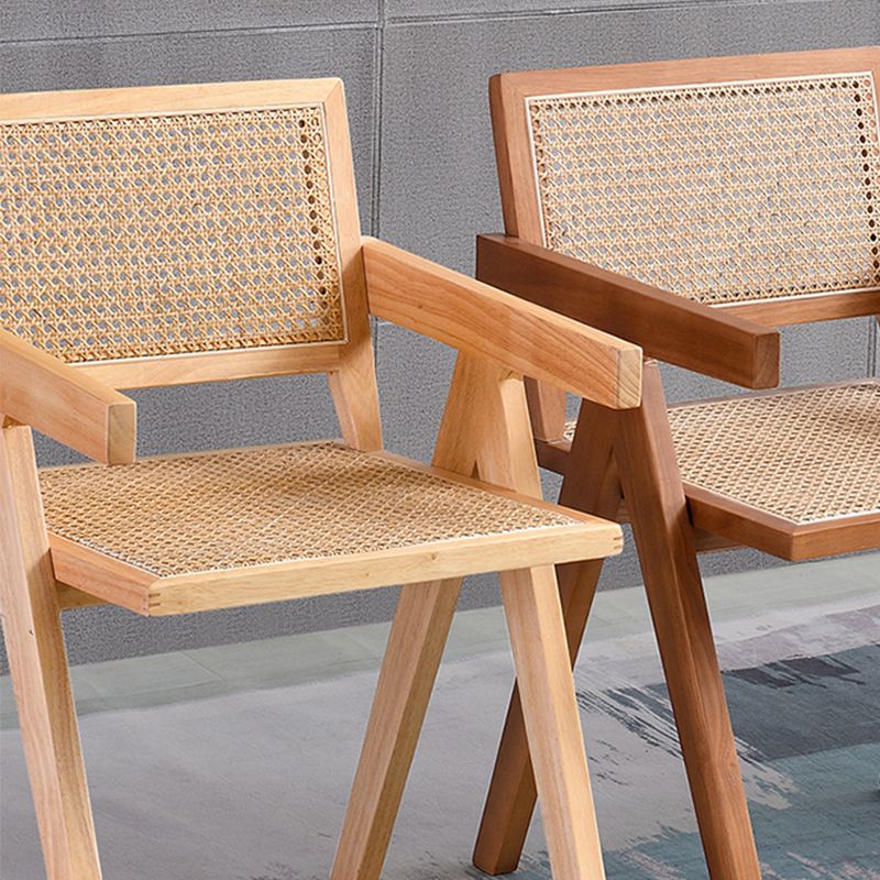 Sedia da pranzo in legno in legno di gomma aperta sedia da pranzo per sala da pranzo