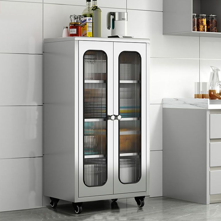 Plate-forme de style moderne plate latérale en métal avec porte à domicile