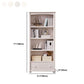 Closed Back Bookshelf Scandinavian Solid Wood Standard Bookcase
