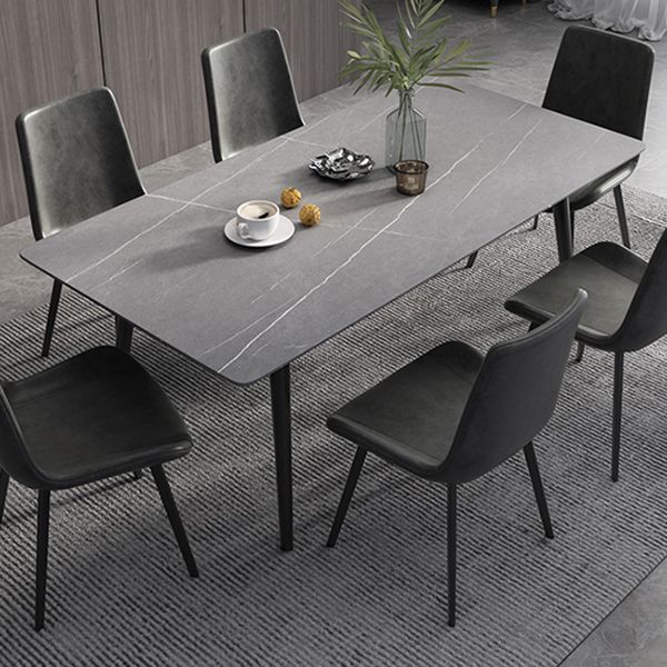 Industrial Standard Sintered Stone Dining Table Rectangle Shape Dining Table for Kitchen Clearhalo ' dining_table' 'Dining Tables & Seating' 'Dining Tables' 'furn' 'furn_dining_table' 'Furniture' 'furniture_dining_table' 'Kitchen & Dining Furniture' 'kitchen&dining_furn' 'kitchen' 'kitchen_dining_table' 1200x1200_41290cea-22ad-4edf-9ea2-15b18dc3a956