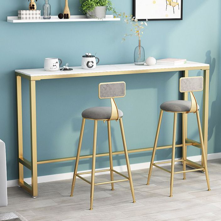 Nordic Glam Rectangle Bar Counter Table Stone Bar Counter Table for Kitchen Clearhalo 'Bar Furniture' 'Bar Tables' 'bar_tables' 'furn' 'furn_bar_tables' 'Furniture' 'Kitchen & Dining Furniture' 1200x1200_41294795-2d84-4fea-b320-650ba3644d07