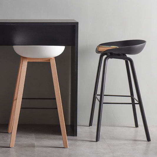 Modern Beech Bar Stool Backrest Bucket Counter Height Stool with Plastic Seat Clearhalo 'Bar Furniture' 'Bar Stools' 'bar_stools' 'furn' 'furn_bar_stools' 'furniture_bar_stools' 'Kitchen & Dining Furniture' 'kitchen&dining_furn' 'kitchen' 'kitchen_furn' Furniture' 1200x1200_4129aeb6-dd7f-4ac8-8fb4-92efbf1eb68d