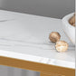 Rectangle Stone Bar Dining Table Contemporary Bar Table with Sled Base Clearhalo 'Bar Furniture' 'Bar Tables' 'bar_tables' 'furn' 'furn_bar_tables' 'Furniture' 'furniture_bar_tables' 'Kitchen & Dining Furniture' 1200x1200_412a25a2-c336-4594-ba40-21a25337d179