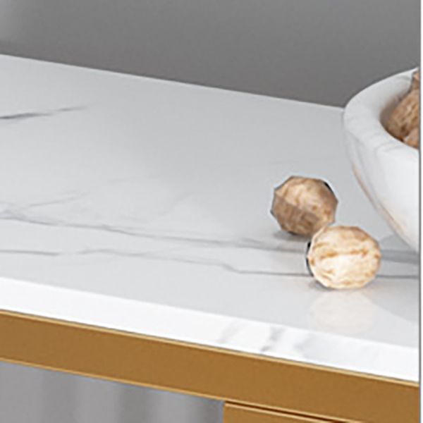 Rectangle Stone Bar Dining Table Contemporary Bar Table with Sled Base Clearhalo 'Bar Furniture' 'Bar Tables' 'bar_tables' 'furn' 'furn_bar_tables' 'Furniture' 'furniture_bar_tables' 'Kitchen & Dining Furniture' 1200x1200_412a25a2-c336-4594-ba40-21a25337d179