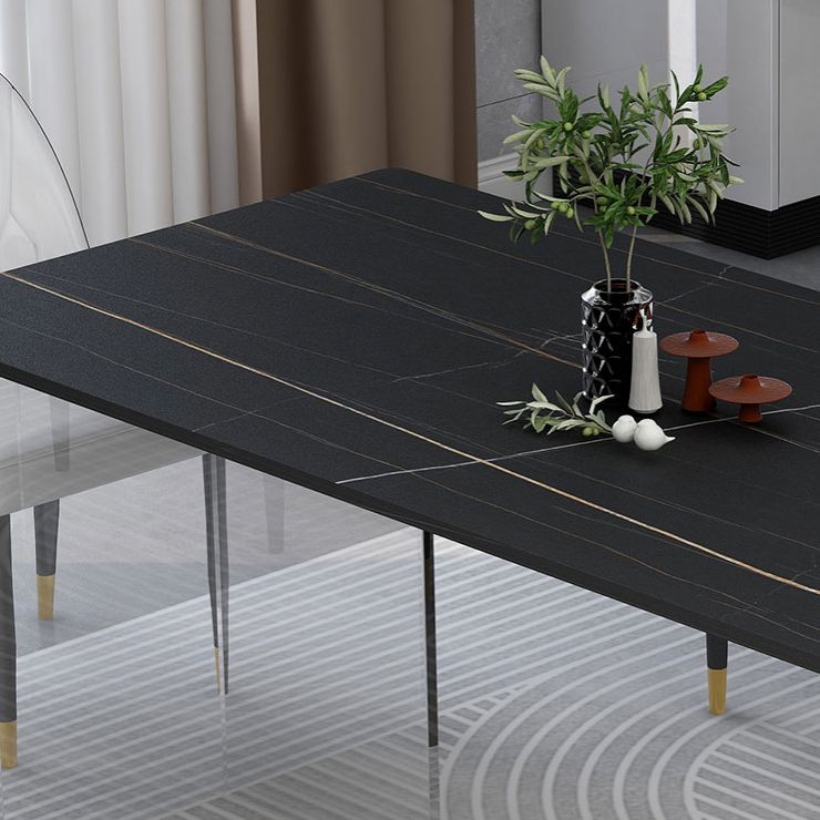 Modern 1/4/5 Pieces Dining Set with Sintered Stone Table and Leather Chairs Dinette Set Clearhalo 'Dining Room Sets' 'Dining Tables & Seating' 'dining_room_set' 'furn' 'furn_dining_room_set' 'Furniture' 'furniture_dining_room_set' 'Kitchen & Dining Furniture' 'kitchen&dining_furn' 'kitchen' 1200x1200_412b3337-5a94-4ef0-9e80-0a25f7e791ae