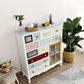 Coastal Storage Chest Dresser Manufactured Wood Dresser with Drawers and Doors