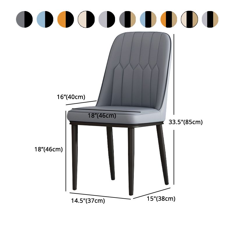 Metal Contemporary Modern Indoor-Outdoor Side Chair Parsons Chair Clearhalo 'Dining Chairs' 'Dining Tables & Seating' 'dining_chair' 'furn' 'furn_dining_chair' 'Furniture' 'furniture_dining_chair' 'Kitchen & Dining Furniture' 1200x1200_412bcf85-2ed2-4353-946d-5c5333c49733
