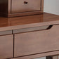Mirrored Wood Makeup Dressing Table Stool Set with 4 Drawers Clearhalo 'Bedroom Furniture' 'furn' 'furn_makeup_vanities' 'Furniture' 'Makeup Vanities' 'makeup_vanities' 1200x1200_412c6a4b-1853-48cf-b3cf-a458f7c9835d
