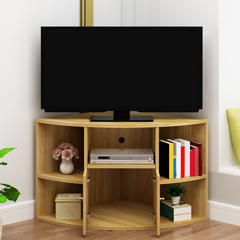 Modern Wood TV Console Corner Unit TV Media Stand for Living Room Clearhalo 'furn' 'furn_tv_stands_entertainment_centers' 'Furniture' 'Living Room Furniture' 'TV Stands & Entertainment Centers' 'TV Stands & Media Storage Furniture' 'tv_stands_entertainment_centers' 1200x1200_412cf49d-2c81-4272-98ed-c46fd47d1f38