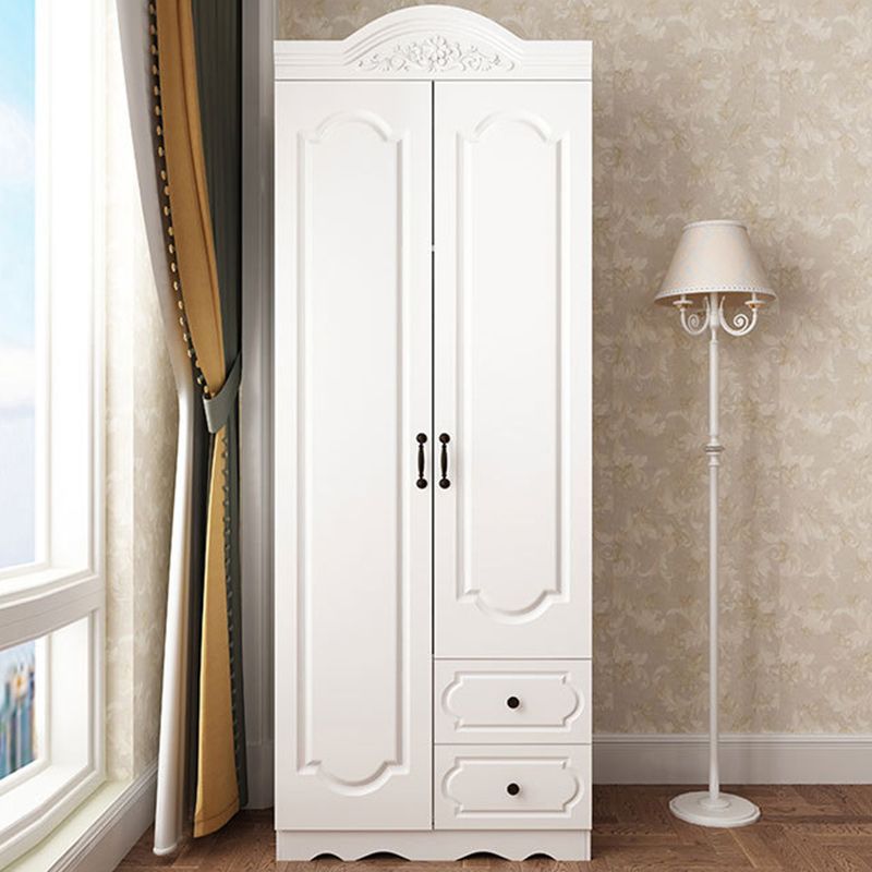 Franse landkledingkast Wood Soft Close Door Garderobe Closet met 2 la