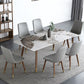 Rectangle Dining Site Table Stone Dining Room Collection with Solid Wood Base Clearhalo ' dining_table' 'Dining Tables & Seating' 'Dining Tables' 'furn' 'furn_dining_table' 'Furniture' 'furniture_dining_table' 'Kitchen & Dining Furniture' 'kitchen&dining_furn' 'kitchen' 'kitchen_dining_table' 1200x1200_412f9273-169a-4317-af41-528566a75f9a