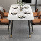 Sintered Stone Dining Table Modern 4 Legs Dining Table for Home Use Clearhalo ' dining_table' 'Dining Tables & Seating' 'Dining Tables' 'furn' 'furn_dining_table' 'Furniture' 'furniture_dining_table' 'Kitchen & Dining Furniture' 'kitchen&dining_furn' 'kitchen' 'kitchen_dining_table' 1200x1200_41309623-21f7-4f60-a15e-592ee0767e60