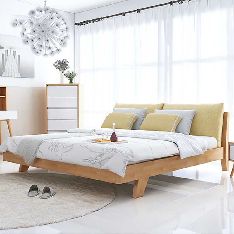 Contemporary Wood Panel Standard Bed with Rectangular Headboard Clearhalo 'Bedroom Furniture' 'Beds' 'furn' 'furn_beds' 'Furniture' 1200x1200_4130b420-cfd4-45df-88e2-273d64e240c0