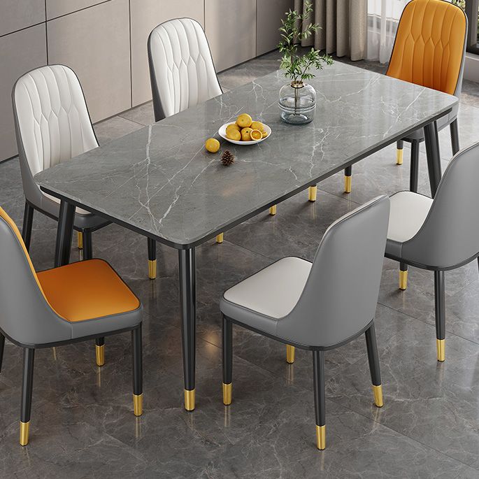 Industrial Standard Sintered Stone Table Rectangle Kitchen Dining Table with 4 Legs Base Clearhalo ' dining_table' 'Dining Tables & Seating' 'Dining Tables' 'furn' 'furn_dining_table' 'Furniture' 'furniture_dining_table' 'Kitchen & Dining Furniture' 'kitchen&dining_furn' 'kitchen' 'kitchen_dining_table' 1200x1200_41311d48-a2d7-47fb-ac94-2f4d365c8337