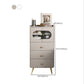 Baule verticale per camera da letto Glam Stone con gambe in metallo