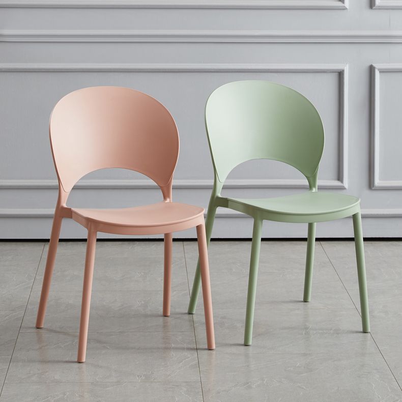 Home Nordic Stackable Side Chair Open Back Plastic Kitchen Dining Room Chair Clearhalo ' kitchen&dining_furn' 'Dining Chairs' 'Dining Tables & Seating' 'dining_chair' 'furn' 'furn_dining_chair' 'Furniture' 'furniture_dining_chair' 'Kitchen & Dining Furniture' 'kitchen' 1200x1200_4132d86e-b9d7-4fbf-9f53-d02b7a346a8c