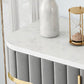 Console in marmo glam Tabella 14 "W Half Moon Console Accent Table per Hall