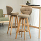 Modern Rubberwood Solid Wood Bar Stool Matte Finish Home Stool Clearhalo 'Bar Furniture' 'Bar Stools' 'bar_stools' 'furn' 'furn_bar_stools' 'Furniture' 'furniture_bar_stools' 'Kitchen & Dining Furniture' 1200x1200_4133003e-c6e7-4307-9763-f939f2a63c95