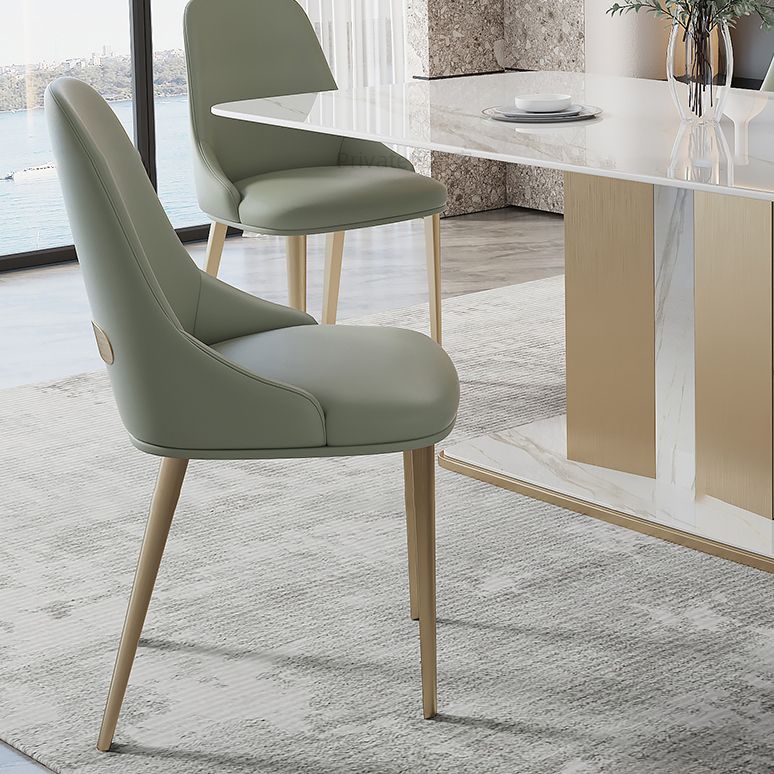 Designer Style Sintered Stone Top Dining Set Rectangle 1/2/5/6 Pieces Table with Chairs Clearhalo 'Dining Room Sets' 'Dining Tables & Seating' 'dining_room_set' 'furn' 'furn_dining_room_set' 'Furniture' 'furniture_dining_room_set' 'Kitchen & Dining Furniture' 1200x1200_4133a457-cdef-41e5-83e1-ddf098f68c22