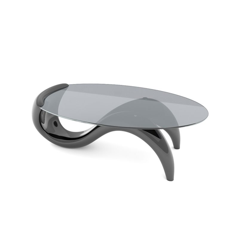 15.7 "H Samenvatting Basis Transparant glasronde Table top salontafel