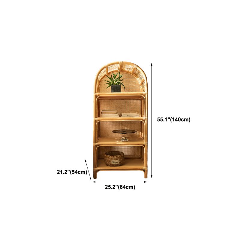 Contemporary Bamboo Home Bookcase Standard Book Shelf with Wooden Legs Clearhalo 'Bookcases' 'furn' 'furn_bookcases' 'Furniture' 'Office Furniture' 1200x1200_4134ef3c-c9f6-4a68-b19e-5473b218514e