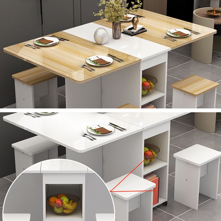 Mid-Century Style Dining Table Rectangle Wooden Home Use Dining Table Clearhalo ' dining_table' 'Dining Tables & Seating' 'Dining Tables' 'furn' 'furn_dining_table' 'Furniture' 'furniture_dining_table' 'Kitchen & Dining Furniture' 'kitchen&dining_furn' 'kitchen' 'kitchen_dining_table' 1200x1200_4136c601-90f1-49fa-a9d4-7e9027b862aa