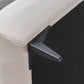 Nordic Style Chaise Solid Color Chaise Lounge Chair with Recessed Arms