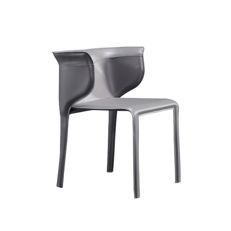 Designer Style Dining Arm Chair Matte Finish Wingback Single Dining Chair Clearhalo ' kitchen&dining_furn' 'Dining Chairs' 'Dining Tables & Seating' 'dining_chair' 'furn' 'furn_dining_chair' 'Furniture' 'furniture_dining_chair' 'Kitchen & Dining Furniture' 'kitchen' 1200x1200_413a00d3-c4a0-4cf2-a97f-f4ac6ba96ca3