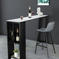 Modern Style Low Back Bar-stool Pu Leather Counter Bar Stool with Metal Legs for Home