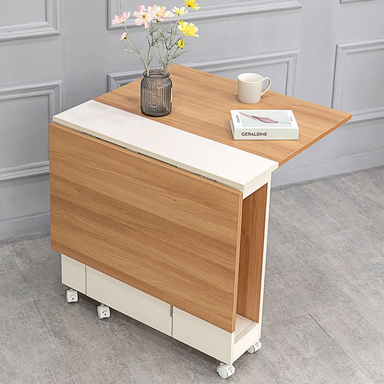 47'' Foldable Artificial Wood Table Modern Rectangle Table (only table) Clearhalo ' dining_table' 'Dining Tables & Seating' 'Dining Tables' 'Furniture' 'furniture_dining_table' 'Kitchen & Dining Furniture' 'kitchen&dining_furn' 'kitchen' 'kitchen_dining_table' 1200x1200_413b097e-ba4a-4a6b-a1fe-2e95b48263ad