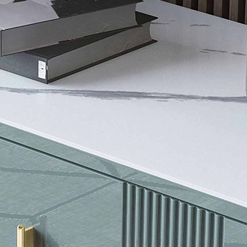 Glam tosser doble tocador de piedra tocador de pecho de almacenamiento horizontal para dormitorio