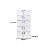 Metalen eigentijdse kast voor thuisgrijs scharnierende deur opbergkast